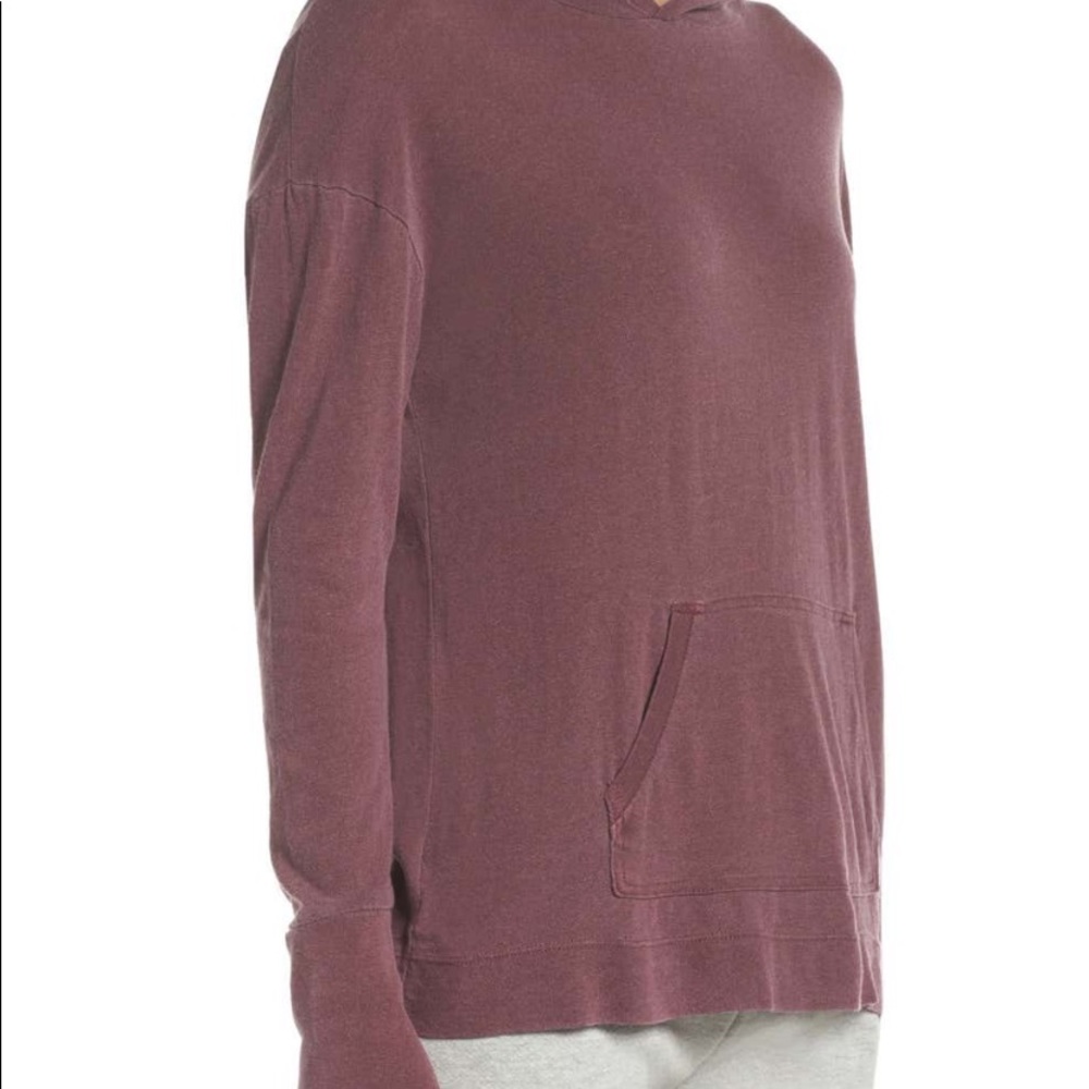 Long sleeve top with hood